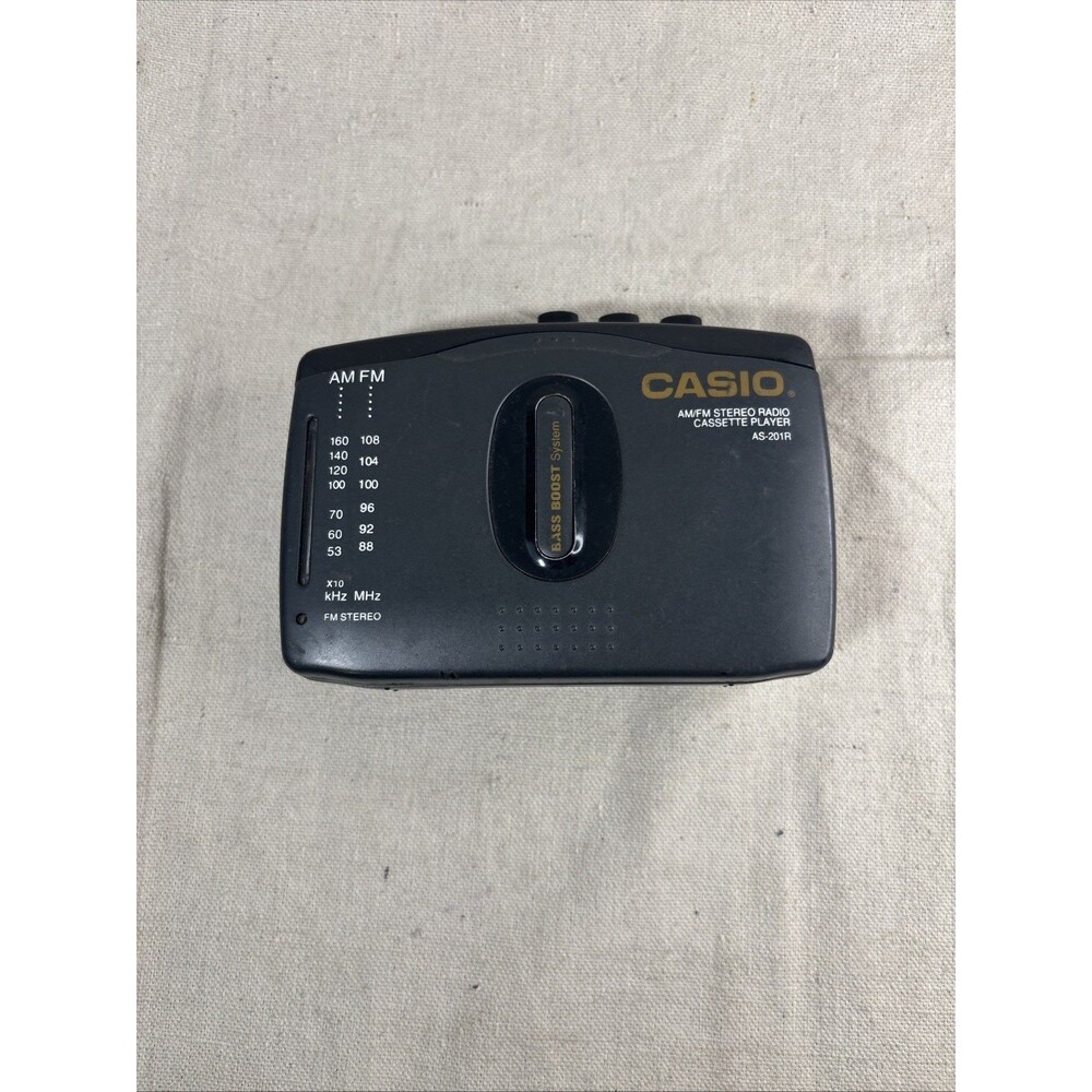 Casio Audio AM/FM Stereo Cassette Player AS-201R - Good Repair Candidate